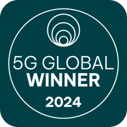 Lê-se: "5G Global Winner 2024".