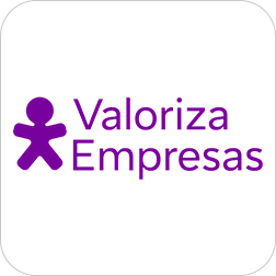 Logo do programa de vantagens Vivo Valoriza Empresas.